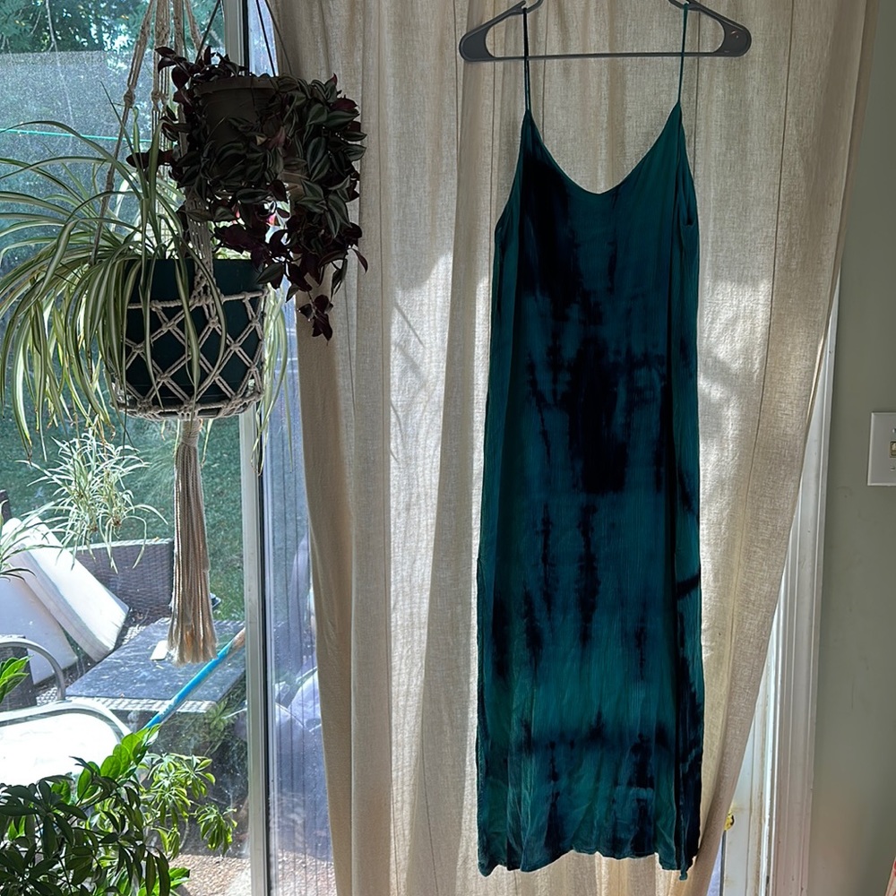Tie dye blue dress from pink lily
